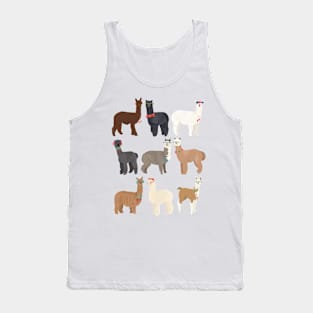 Llamas in glasses Tank Top